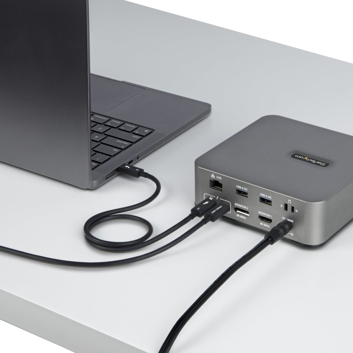 EAN 0065030920360 - StarTech.com TBLT5MM50CM240W cable Thunderbolt 0,5 m 80 Gbit/s Negro imagen 8