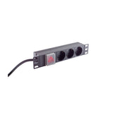 S-Impuls 10" Regleta De Enchufes 3-Vías, 1he, Negro