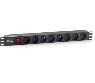 EAN 4015867224359 - Equip 333285 unidad de distribución de energía (PDU) 8 salidas AC 1U Negro imagen 1