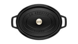 Staub La Cocotte 41cm Oval Schwarz, Gusseisen