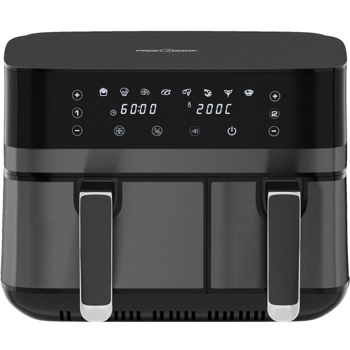 Freidora Proficook Pc-Fr 1295 H De Aire Caliente Acero Inoxidable (Oscuro)/Negro