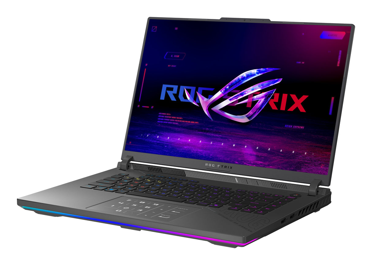 Portátil Gaming  Asus 16" Rog Strix G16 G614fr-S5151 De  Wqxga 240hz (Amd Ryzen 9 9955hx3d, 32gb Ram, 1tb Ssd, Nvidia Rtx 5070 Ti 12gb, Sin Sistema Operativo) Gris Eclipse - Teclado Qwerty Español