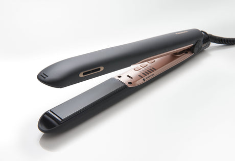 EAN 5025232871315 - Panasonic EH-PHS9KK825 Utensilio de peinado Plancha de pelo Vapor Negro 2,7 m imagen 1