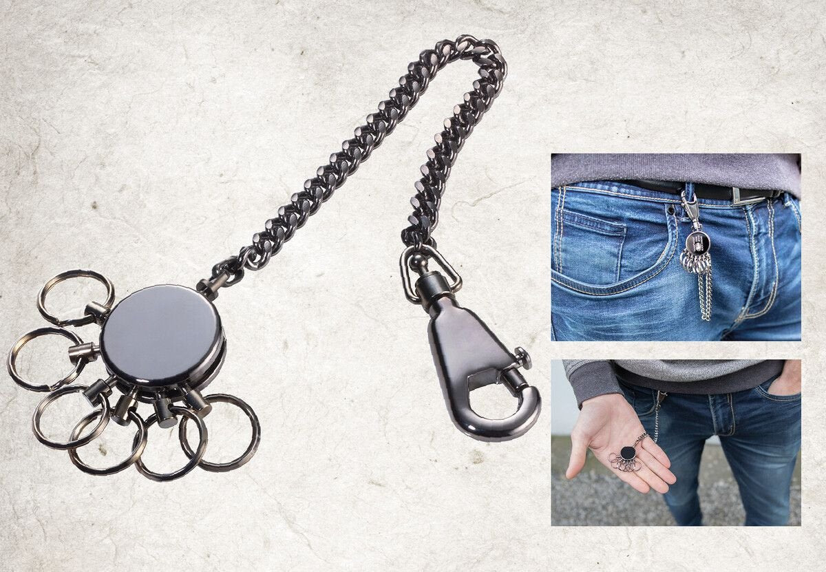 EAN 4024023270307 - TROIKA PATENT CHAIN Llavero de anilla Gris imagen 5