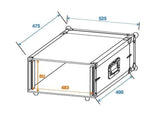 Roadinger 30107204 Hardcase Aluminio Negro - Plata Audiogeräte-Maletín