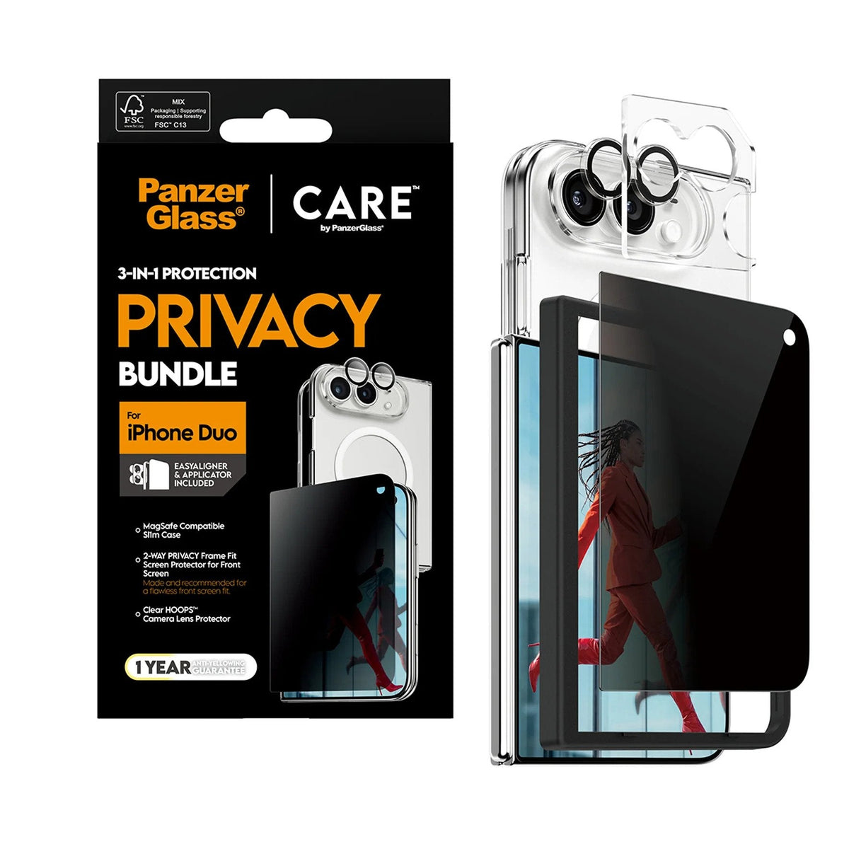 Panzerglass Care 3-In-1 Flagship Privacy Hndle Iphone 18 Duo