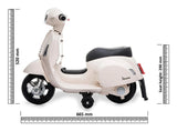 Jamara Ride-On Vespa Mini Blanco Li-Power 8.4