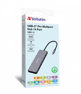 Hub  Verbatim Usb-C Pro Multiport 14 Port Cmh-14 32154