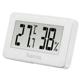 Hama Medidor De Temperatura Y Humedad Para Interior - Pantalla Digital - Memoria De Datos - Permite Colgar En Pared -