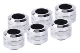 Alphacool Eiszapfen Pro 16mm Hardtube Racor G1/4 - Chrome Sixpack, Conexión Cromada, 6 Piezas 17476