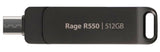 EAN 4711378428841 - Patriot Memory Rage R550 unidad flash USB 512 GB USB Type-A / USB Type-C 3.2 Gen 1 (3.1 Gen 1) Negro imagen 1