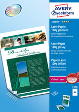Avery Zweckform Papel Fotográfico 1198 Din A4 Brillante 120 G Qm 200 Hojas