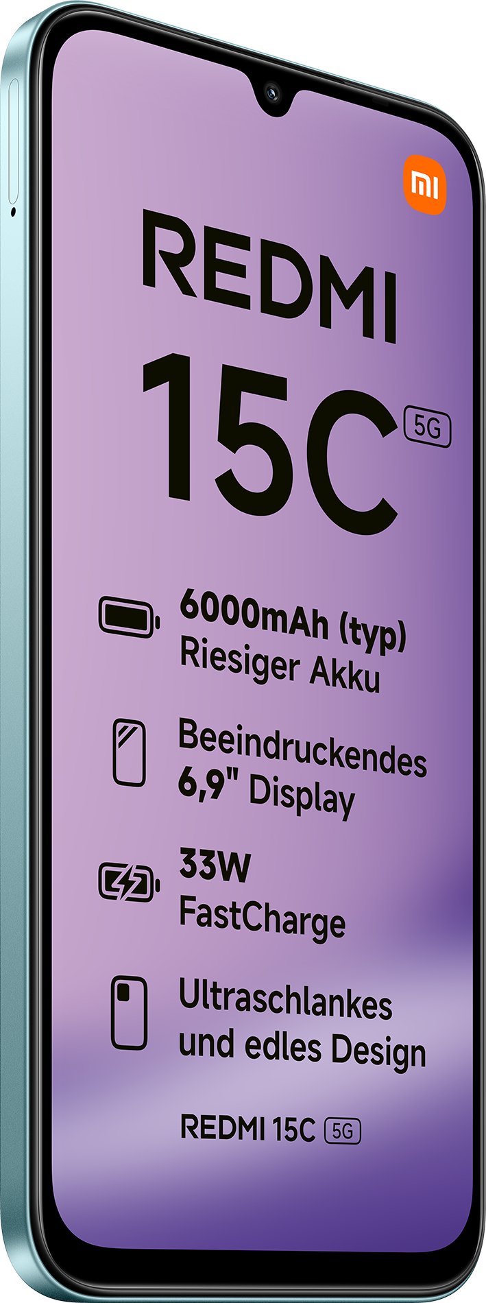 Xiaomi Redmi 15c 5g Dual Sim 4gb Ram 128gb - Mint Green