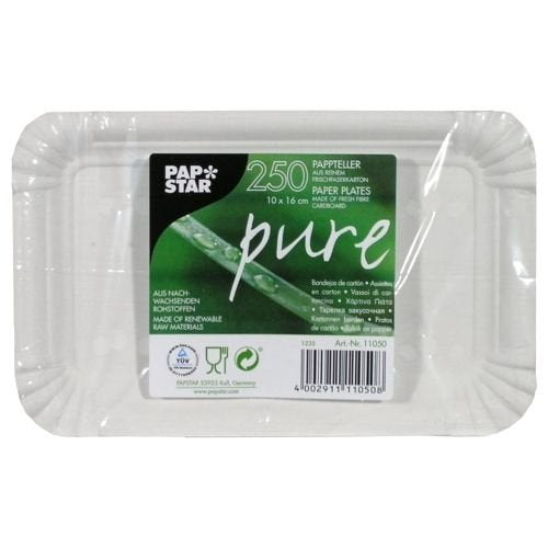 Papstar Pure Pappteller Blanco