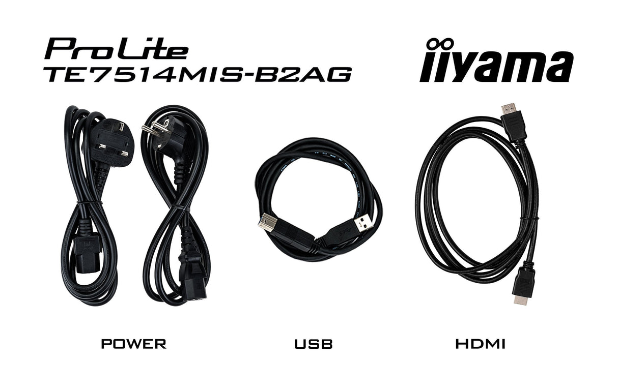 Iiyama Te7514mis-B2ag, Pantalla De Gran Formato Negro (Mate)