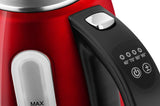 Eta Hervidor De Agua Ela Digi Eta959890010 Elã©Ctrico, 2200 W, 1,7 L, Acero Inoxidable, Base Giratoria 360â°, Rojo