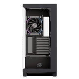 Caja Pc Atx Semitorre Einarex Z1k Rgb C-Templado Negra Excs-Ze-10kr-B