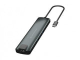 Conceptronic Adapter-Hub Usb-C->Hdmi/Usb-C/3.0/Sd/Tf/Rj45 Gr