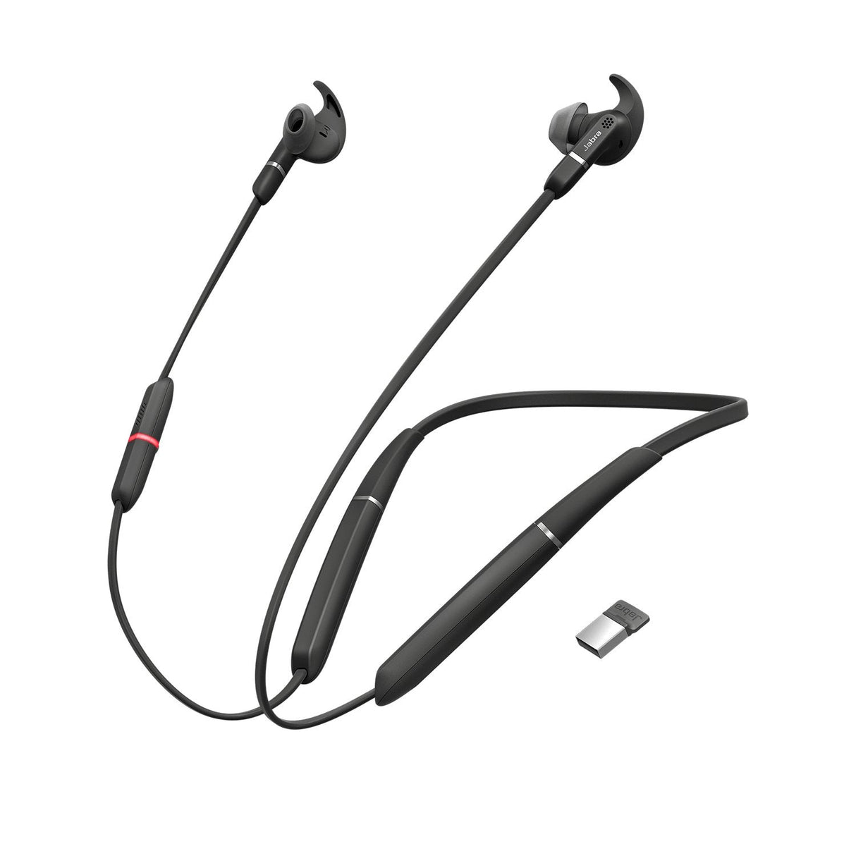 Jabra Evolve 65e Ms + Link 370 Accs Ear Gels Earwings Usb Cble       In