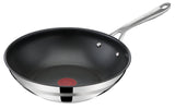 Tefal Jamie Oliver E3101925, Wok-/Bratpfanne, Acero Inoxidable, Acero Inoxidable, Titan, Vidrio, 250 °C