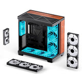Caja Atx Jonsbo Tk-4 Wood Cristal Templado Negro
