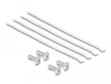 Delock Panel De Conexiones De 10" De 8 Puertos Cat.6a 1u Gris