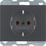 Berker 47157006 Schuko-Steckdose Anth Matt