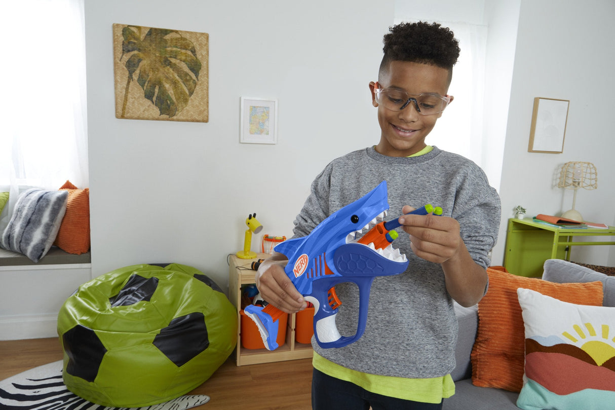 Hasbro Nerf Jr Wild Sharkfire, Pistola Nerf F8645eu4