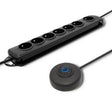 EAN 5901878501710 - Qoltec 50171 limitador de tensión Negro 7 salidas AC 230 V 1,5 m imagen 1