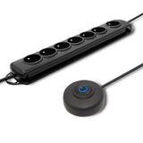 EAN 5901878501710 - Qoltec 50171 limitador de tensión Negro 7 salidas AC 230 V 1,5 m imagen 1