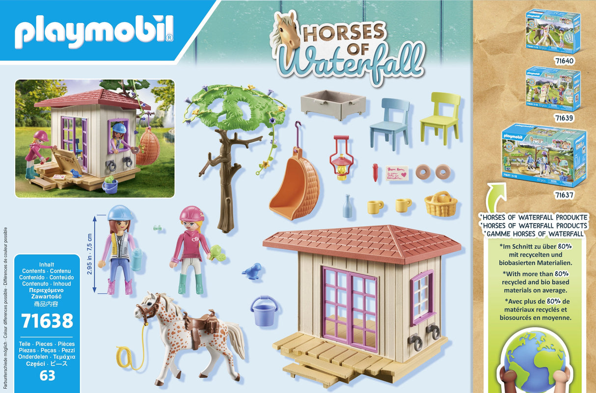 Playmobil 71638 Caballos De La Cascada Casa Club Secreta Para Aficionados A Los Caballos, Juguete De Construcción 71638