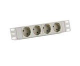 Allnet 10\"Zbh. Meckdosenleime, 4xdosen(Cee7)->1xmecker(Cee7),