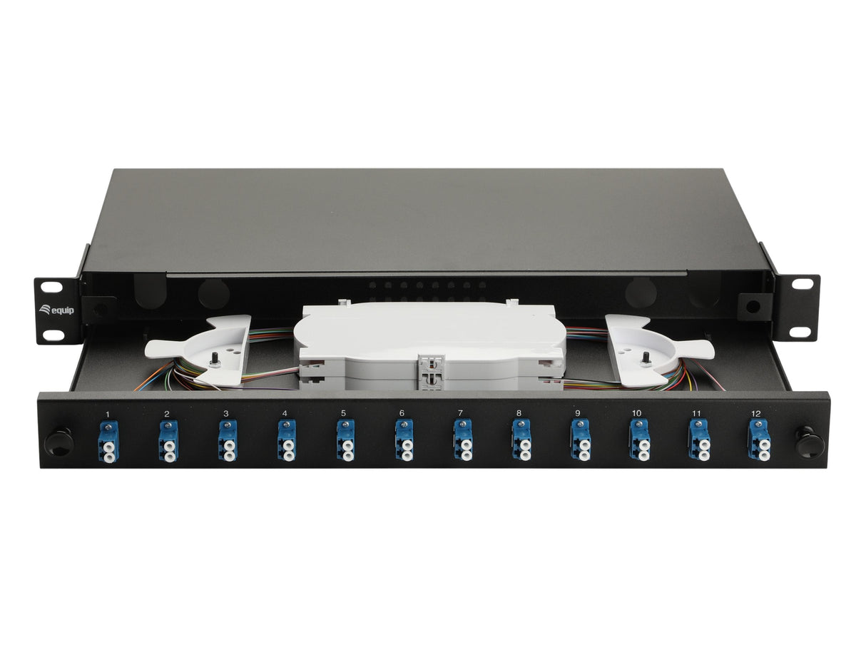 Equip Lwl-Spleisskamen 12-Port Lc-Duplex Os2 1u Komplett Sw