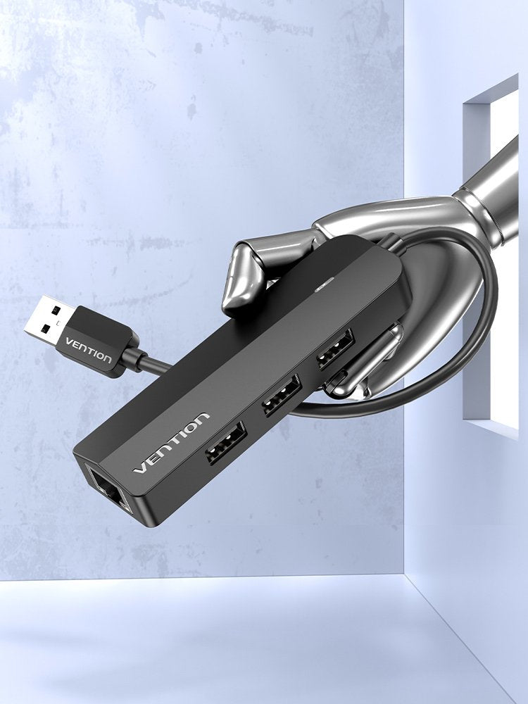 Docking Usb 2.0 Vention Chpbb 3xusb 1xmicro Usb Pd 1xrj45 Negro