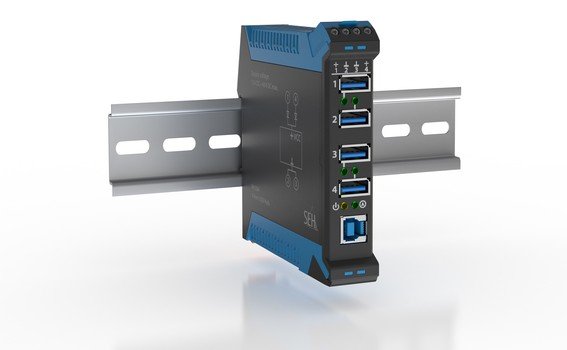 Seh Ih-304 Usb3.0-Hub Hutschiene 4xusb3.0