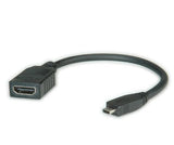 Cable Value Hdmi - Micro Hdmi 0.15 M Hdmi 0,15 M Hdmi Tipo A (Estándar) Hdmi Tipo D (Micro) Negro