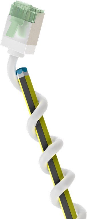 Cable Goobay 74357 Ultra-Flexible Cat 8.1 Patch  Slim, U Ftp, 0.15 M, White