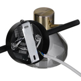 Activejet Lisa Plafón Doble Negro Y Dorado E14 Aplique Para Salón