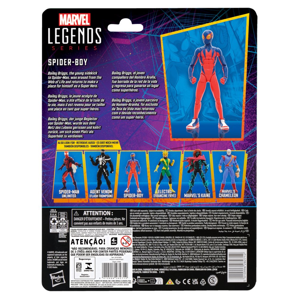 Figura Hasbro Marvel Legends Series Spider Man Spider Boy