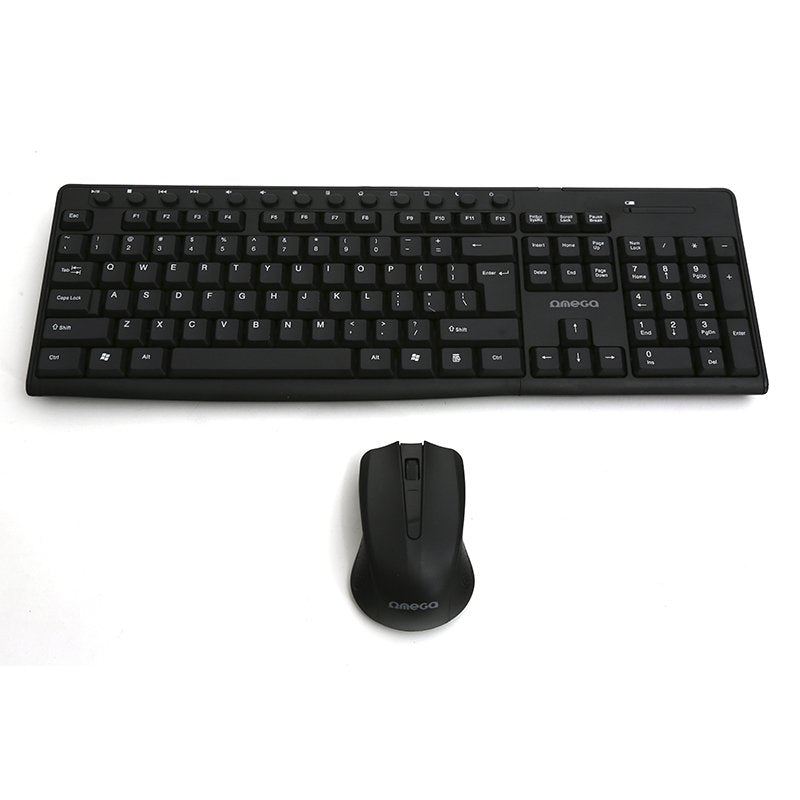 Teclado Español + Raton Omega Inalambrico Negro Okm071bes