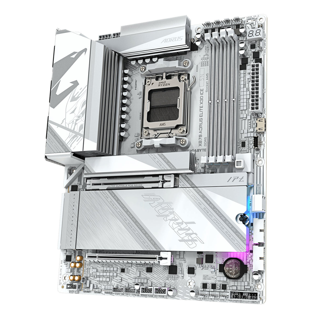 EAN 4719331876678 - GIGABYTE X870 AORUS ELITE X3D ICE AMD X870 Zócalo AM5 ATX imagen 4