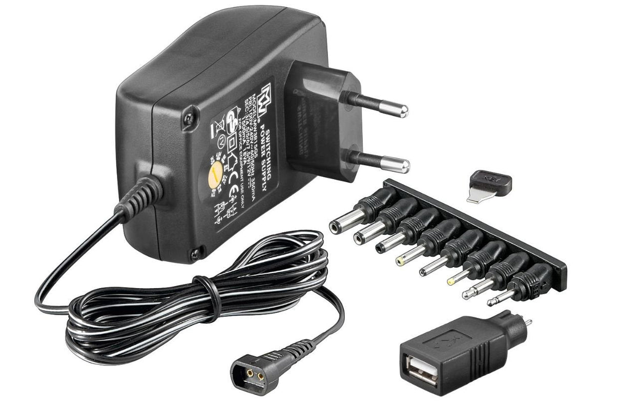 3-12v Univ. Power Supply Including Usb + 8 Dc Adapter