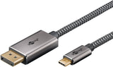 Goobay 75709, Cable Negro/Plateado