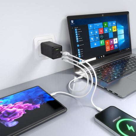 EAN 8435739903186 - AISENS ASCH-100W3P052-BK cargador de dispositivo móvil Universal Corriente alterna Carga rápida Interior imagen 5