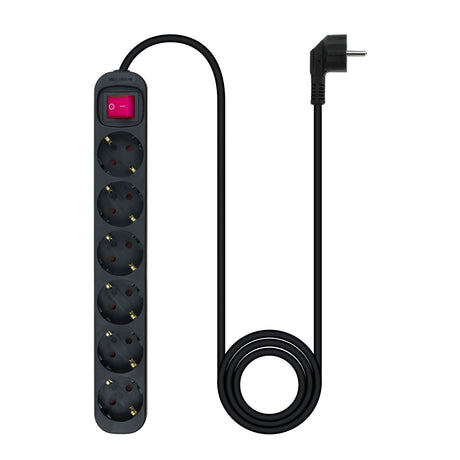 EAN 8433281010192 - Nanocable 10.37.0006-BK base múltiple 1,4 m 6 salidas AC Interior Negro imagen 2