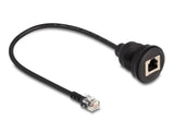 Delock Cable Rj12 Stecker Zu Rj12 Buchse Zum Einbau 30 Cm Schwarz