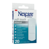 Nexcare Universal Soft Touch Pack De 20 Apositos Para Heridas - 25x72mm - Transpirable - Tacto Agradable - Blanco