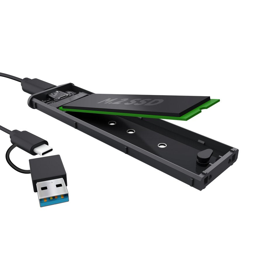 Caja Externa M.2 Usb-C Trust Para 2230 2242 2260 2280 Color Negro