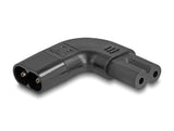 Delock 80475 Adaptador De Poder Iec 60320 - C8 A C7, Macho / Hembra, 2,5 A, 90° Ángulo Izquierdo / Ángulo Derecho.