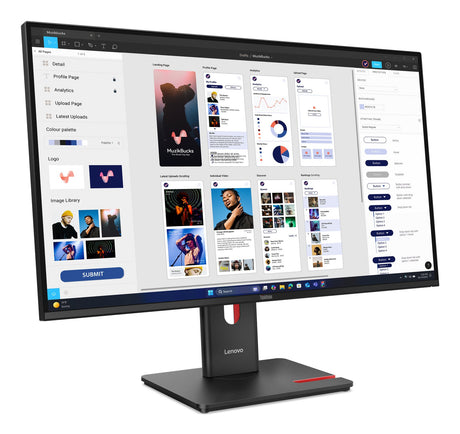 EAN 0198156726681 - Lenovo ThinkVision T32UD-40 pantalla para PC 80 cm (31.5") 3840 x 2160 Pixeles 4K Ultra HD LCD Negro imagen 3